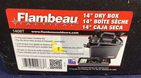 Flambeau 14” Dry Box Sherwood Auctions