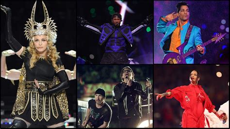 The Best Super Bowl Halftime Shows Ranked Including Usher