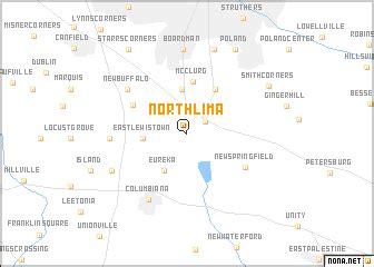 North Lima Ohio Map - Cristy Claudetta