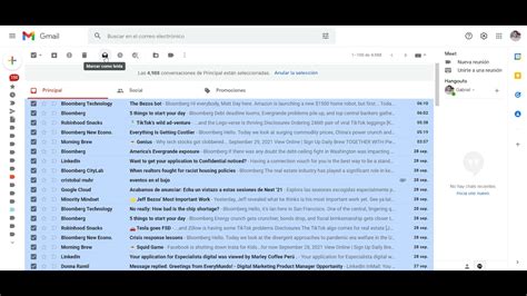 C Mo Marcar Todos Los Correos De Gmail Como Como Le Dos O No Le Dos