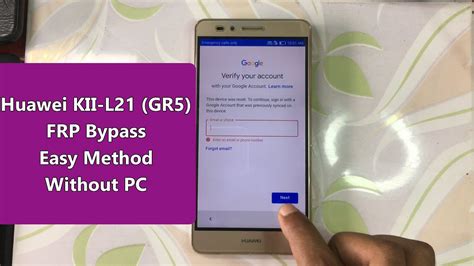 Huawei Kii L Frp Bypass Huawei Gr Google Account Unlock Easy