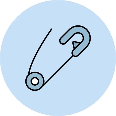 Premium Vector Safety Pin Flat Illustration