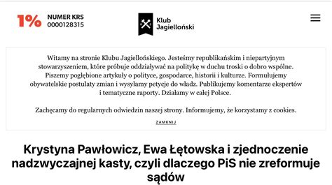 Krystyna Pawłowicz on Twitter KlubJagiellonsk pio tru NIE