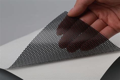 Water Proof Perforated Vinyl Film One Way Vision Film China One Way