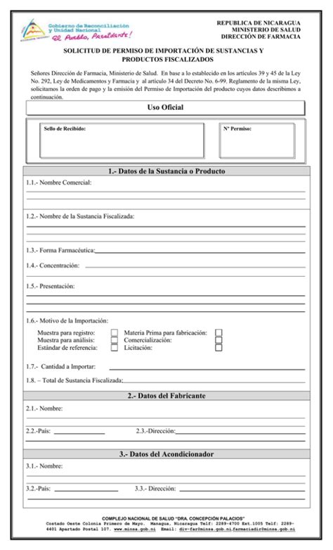 REPUBLICA DE NICARAGUA MINISTERIO DE SALUD DIRECCIÓN