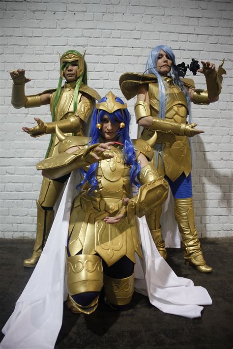 Scorpio Acuarius And Pisces Gold Saints By Sana Kuja Cosplay On Deviantart