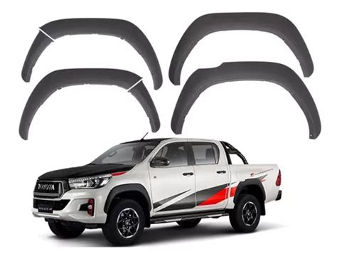 Extensiones Tapabarro Delgadas Toyota Hilux Revo 2016 2023 Cuotas Sin