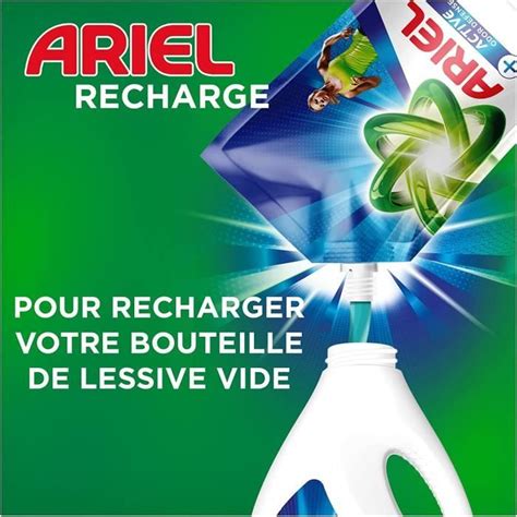 Ariel Lessive Liquide Eco Recharge Lavages Alpine Efficace M Me