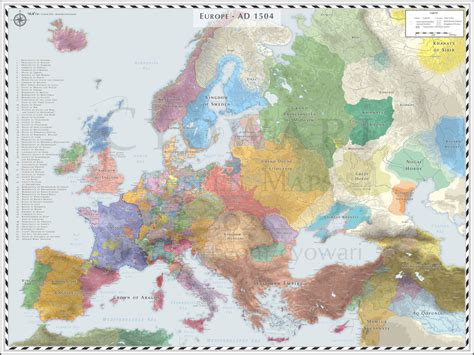 Europe In Details Ad 1504 By Cyowari On Deviantart