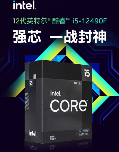 Intel S China Exclusive Core I5 12490F Black Edition Alder Lake CPU