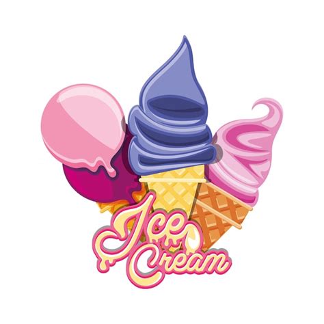 Premium Vector Delicious Ice Cream Cones