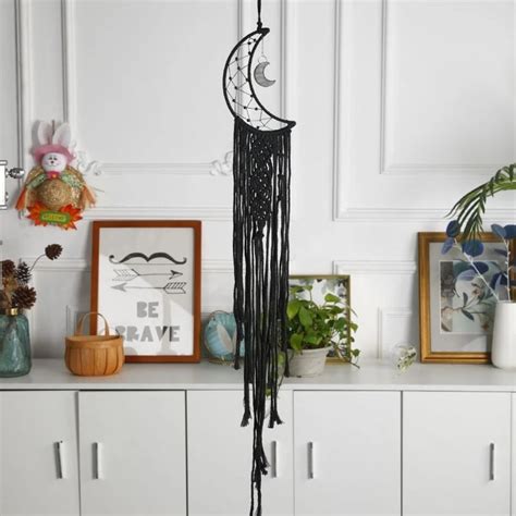 Hanging Decorations Black Moon Tassel Bohemian Style Dream Catcher