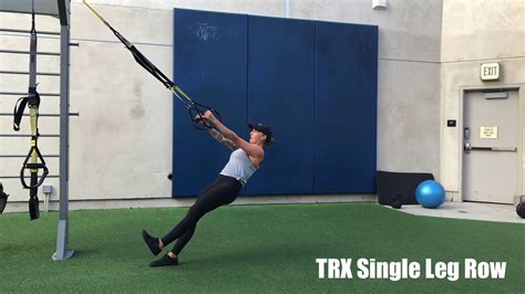 Trx Single Leg Row Youtube