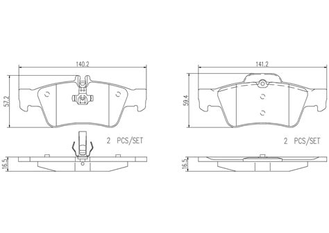 Mercedes Benz Disc Brake Pad And Rotor Kit Front And Rear Mm