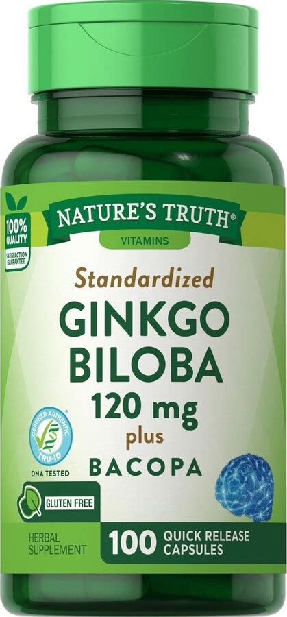 Nature S Truth Ginkgo Biloba Mg With Bacopa Monnieri Capsules