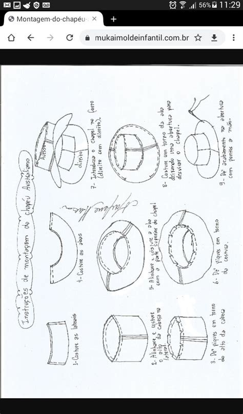Pin de Paola Conforti em cartamodelli Chapéus e bonés Bolsas