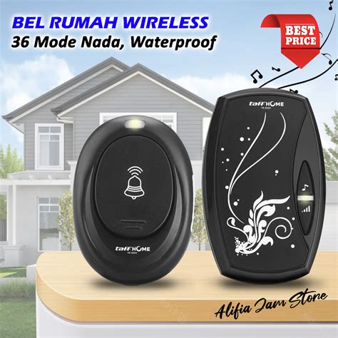 Jual Bel Pintu Rumah Wireless Tanpa Kabel Waterproof Anti Air Bell