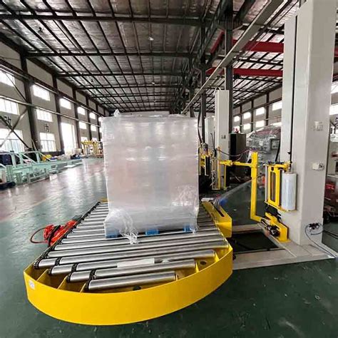 New Automatic Pallet Wrapping Machine Stretch Film Pallet Wrapper