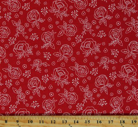 Cotton Roses Flowers Floral Red Hot Plants Vegetation Nature Leaves