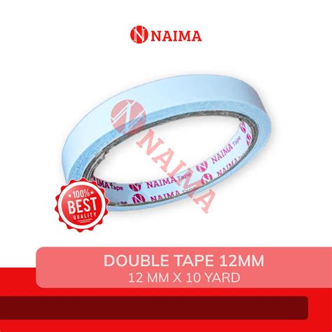 Jual Double Tape 12mm X 10 Yard Double Tip 12 Inch Naima Shopee