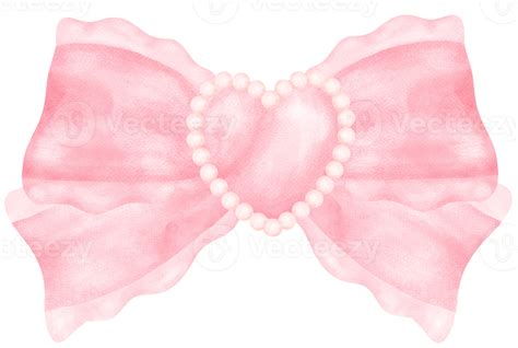 Pink Coquette Bow Aesthetic Watercolor 36134137 PNG