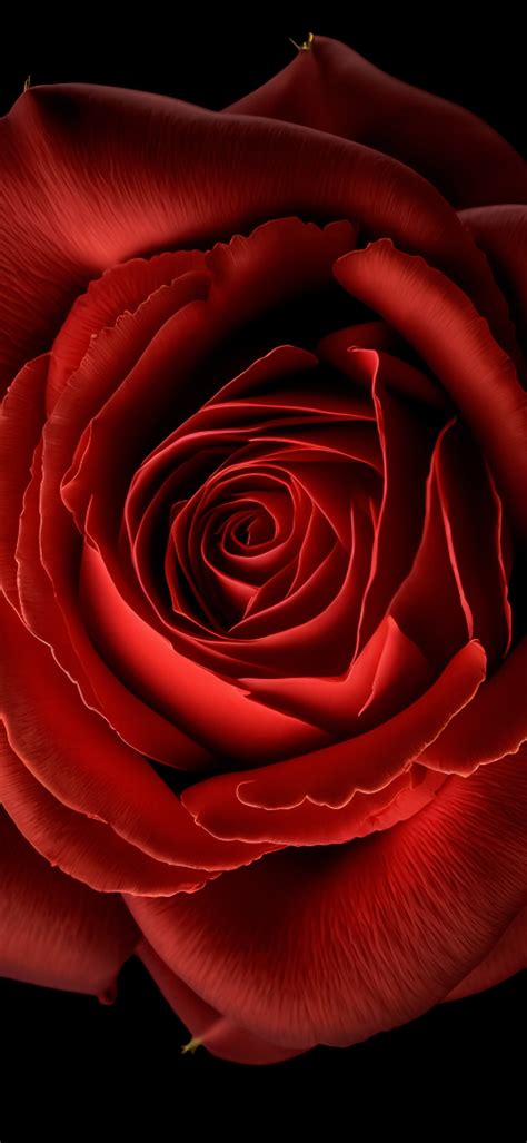 Red Rose Wallpaper 4K Red Flower Black Background 8K