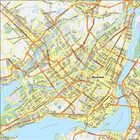 Map Of Montreal Quebec Gis Geography