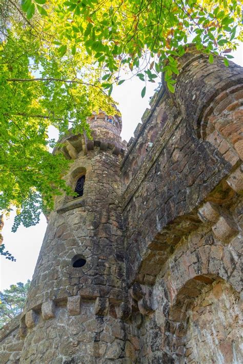 Guardian Gate At Quinta Da Regaleira Palace In Sintra Portugal Stock