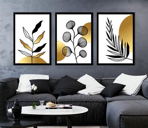 Buy Amber Tropical Art Wall Frame - Set Of 3 (Rectangle, Black, 18X24 ...