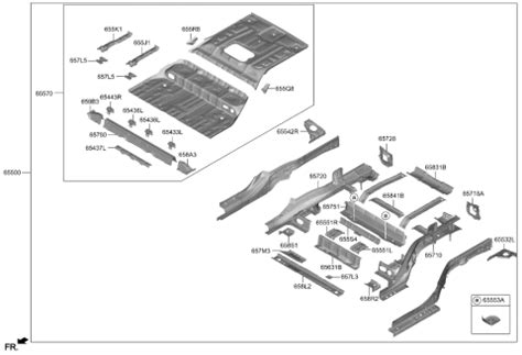 Gi Genuine Hyundai Member Assy Rear Floor Side Lh