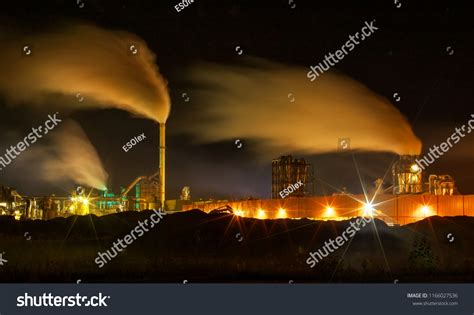 Atmospheric Air Pollution Industrial Smoke Now Stock Photo