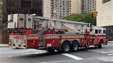 FDNY Tower Ladder 35 Testing A 95 Footer Tower Ladder Spare Responding