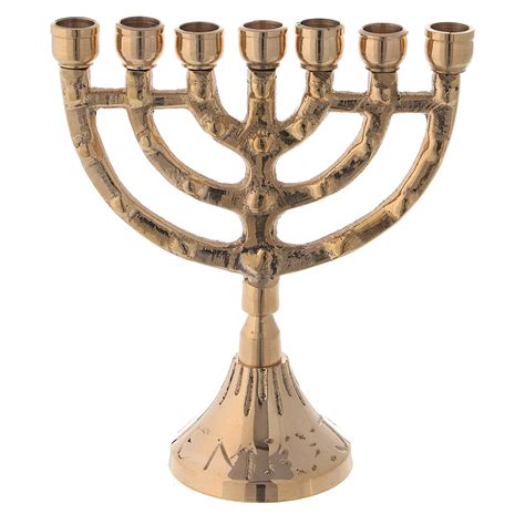 Menorah Seven Branch Candelabrum Gold Plated Brass H Online