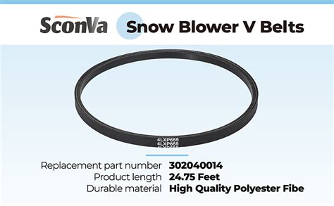 Amazon.com: Snow Blower V Belts Replacement for Powersmart Snow Blower ...