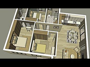 100m2 - Interior House Design Plans with 3 Bedrooms, 2 Baths - YouTube ...