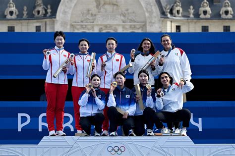 Las arqueras de Corea del Sur oro China plata y México bronce