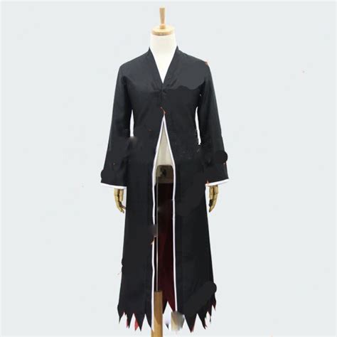 Kurosaki Ichigo Bankai Black Kimono Suit Bleach Cosplay Costume