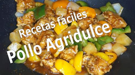 Receta De Pollo Agridulce Facil Youtube