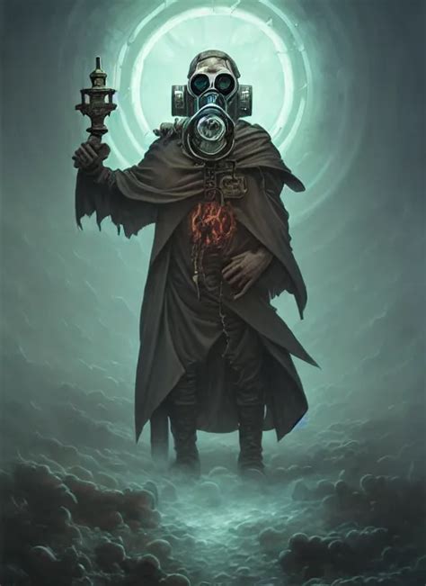 KREA Fineart Illustration Of The Old Necromancer Wearing A Wizard