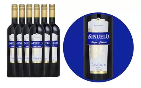 Cx Vinho Mesa Tinto Bord Demi Seco Sinuelo Ml Parcelamento Sem