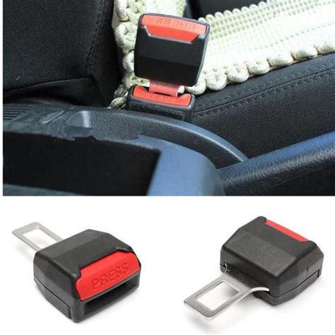 2X Boucle Pince Ceinture de Sécurité Universel Alarme Stop Siège Auto