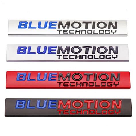 3d Metal Blue Motion Logo Bluemotion Emblem Car Trunk Badge Decal For