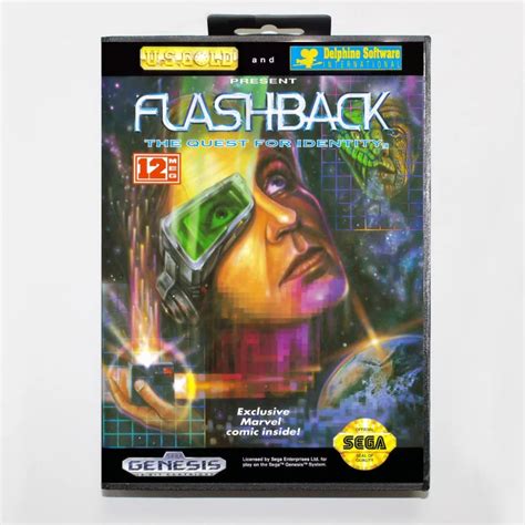 Bit Sega Md Game Cartridge With Retail Box Flashback Game Card For