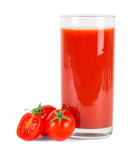 Premium Photo Tomato Juice In Glass And Fresh Tomatoes