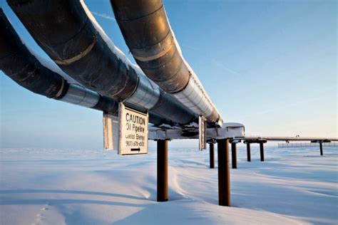 Oil Well Leaking Out Of Control On Arctic Alaska North Slope The