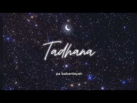 Tadhana By Zync Lyric Video YouTube