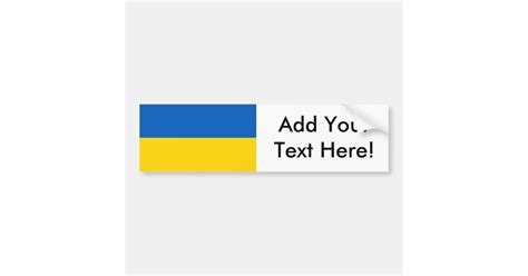 Vlag Van Oekraïne Bumpersticker Zazzlenl