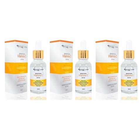 Kit 03 Max Love Sérum Facial Vitamina C Anti Idade 30ml Submarino