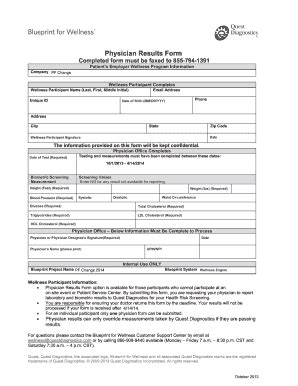 Fillable Online Physician Results Form No Smoking Aetna Doc Fax