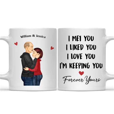 I Met You I Liked You I Love You Keeping You Hugging Couple Birthday